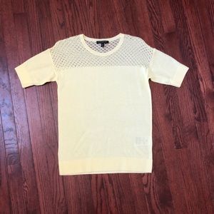 Banana Republic XS SS yellow sweater